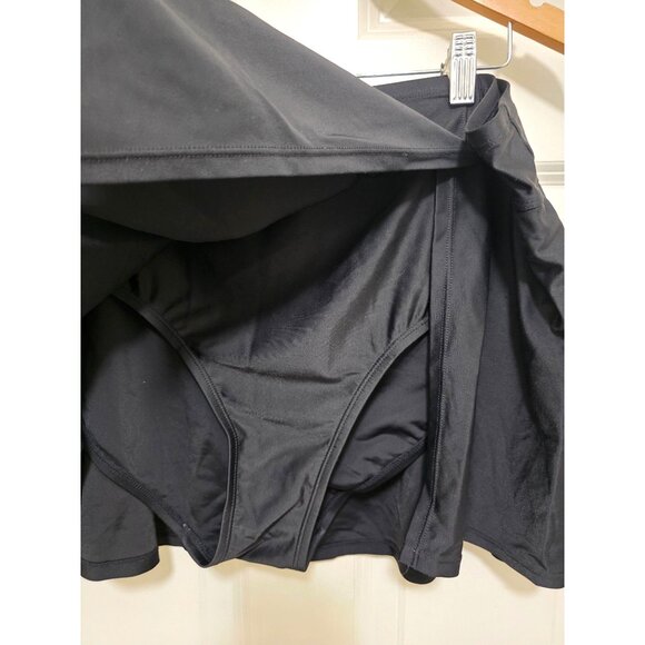Beach Native Womens Black Swim Skirt With Built-In Shorts Size 22W Nylon/Spandex - Picture 4 of 6
